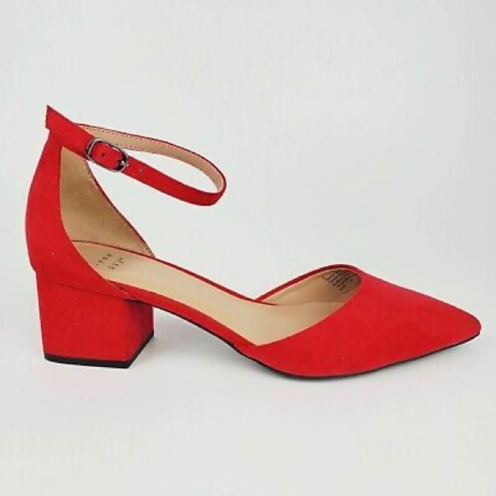 A New Day Red Block Heels